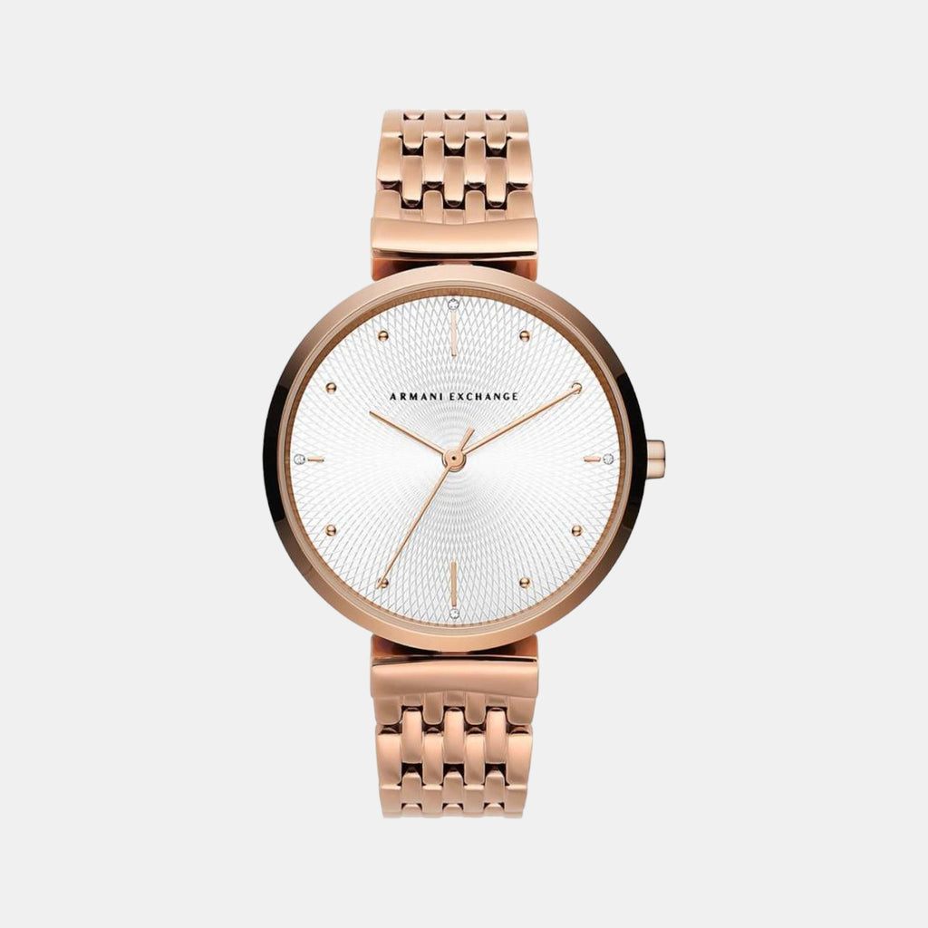 Armani Exchange Round Silver Analog watch