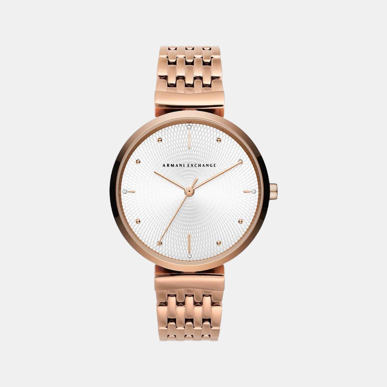 Armani Exchange Round Silver Analog watch