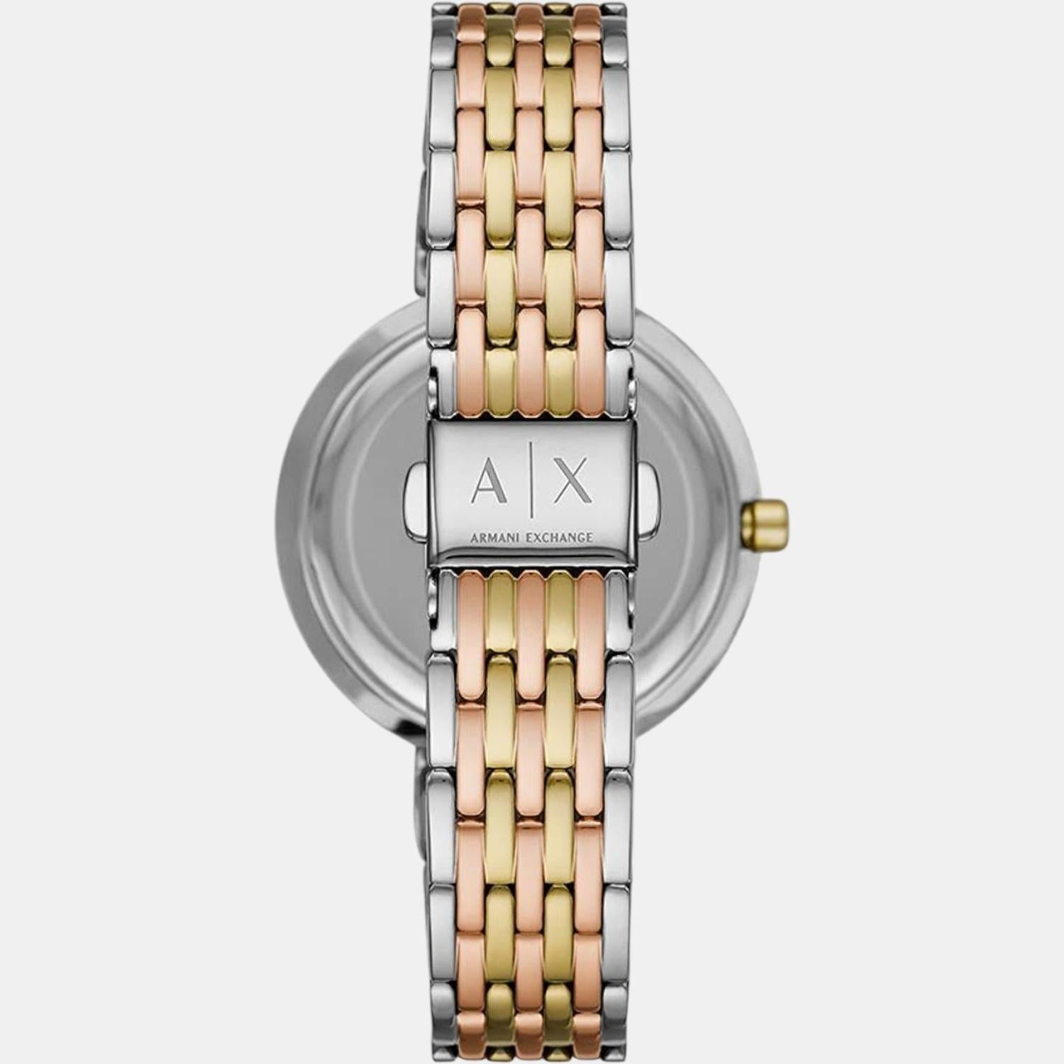 Armani Exchange Women Round Black watch