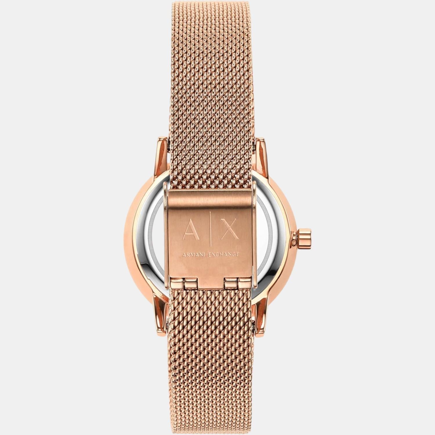 Armani Exchange Women Round Silver watch