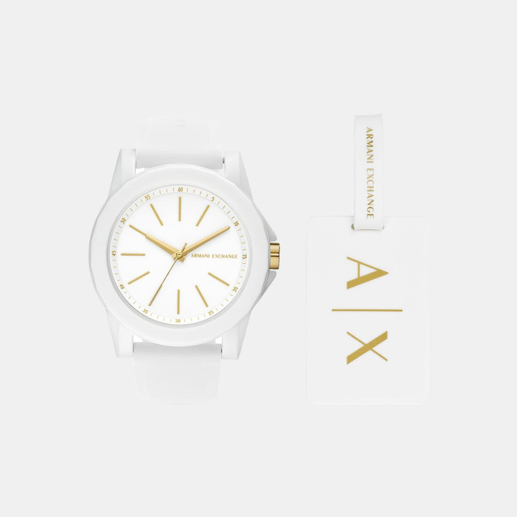 Armani Exchange Round White Analog watch