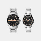 Armani Exchange Round Black Analog watch