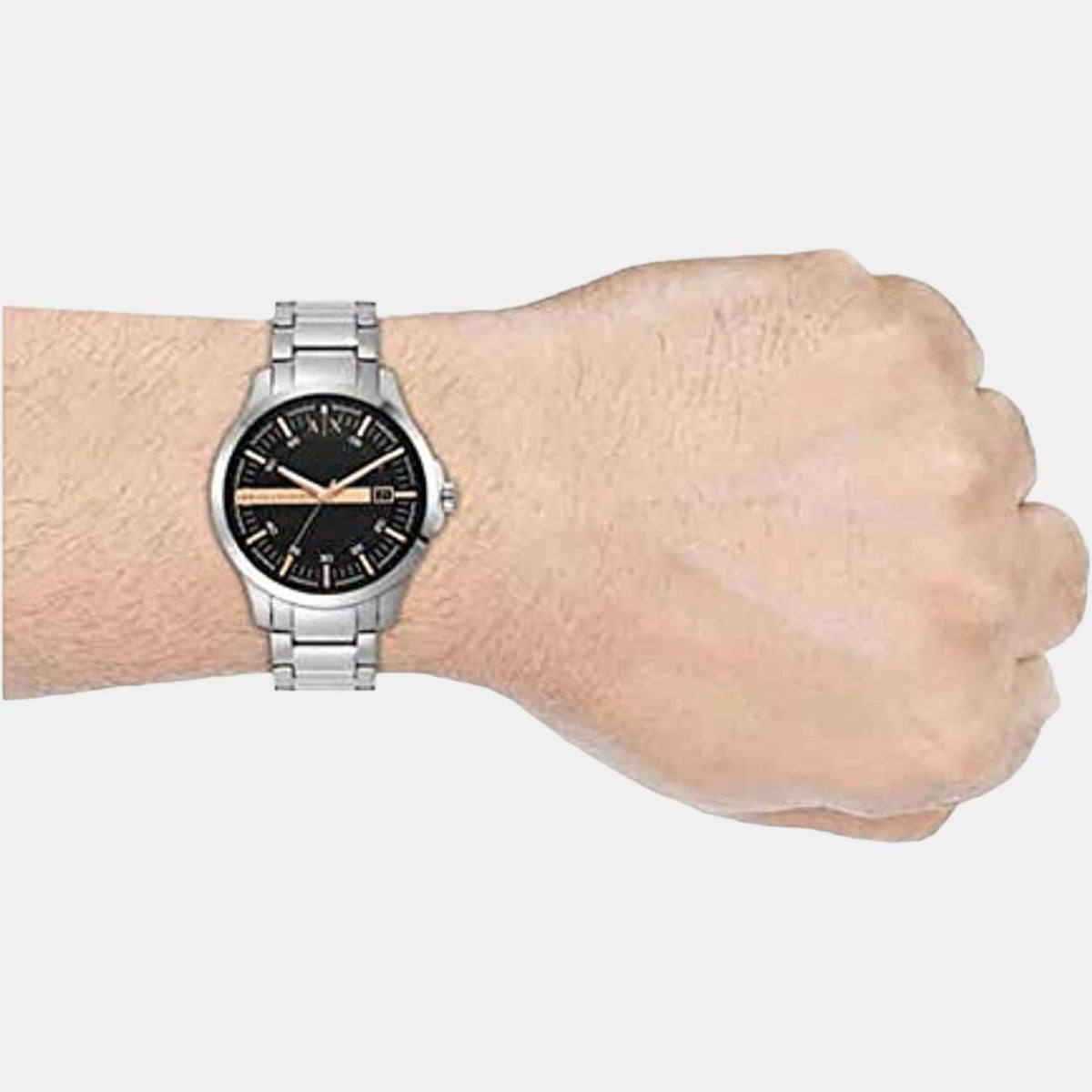 Armani Exchange Couple Round Black watch