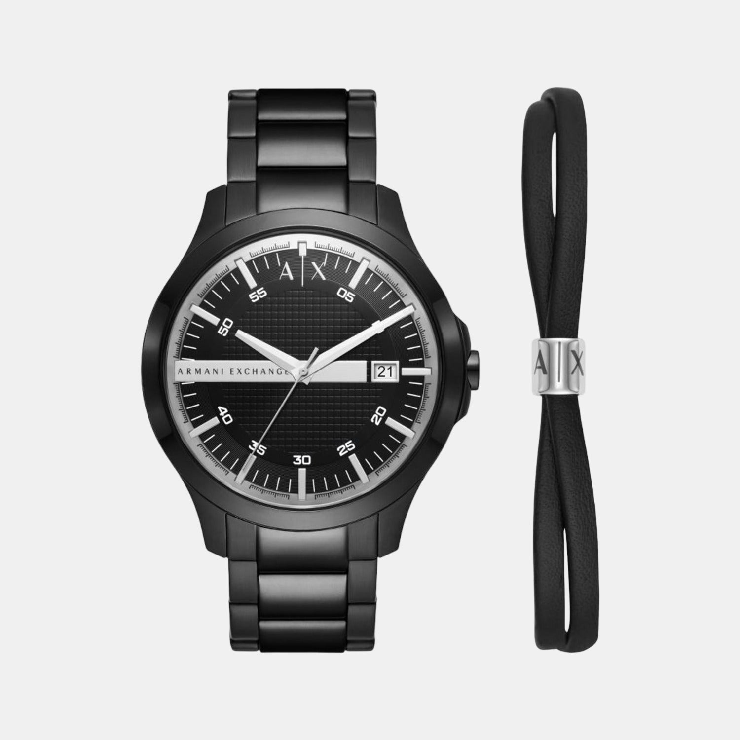 Armani Exchange Male Black Analog Stainless Steel Watch