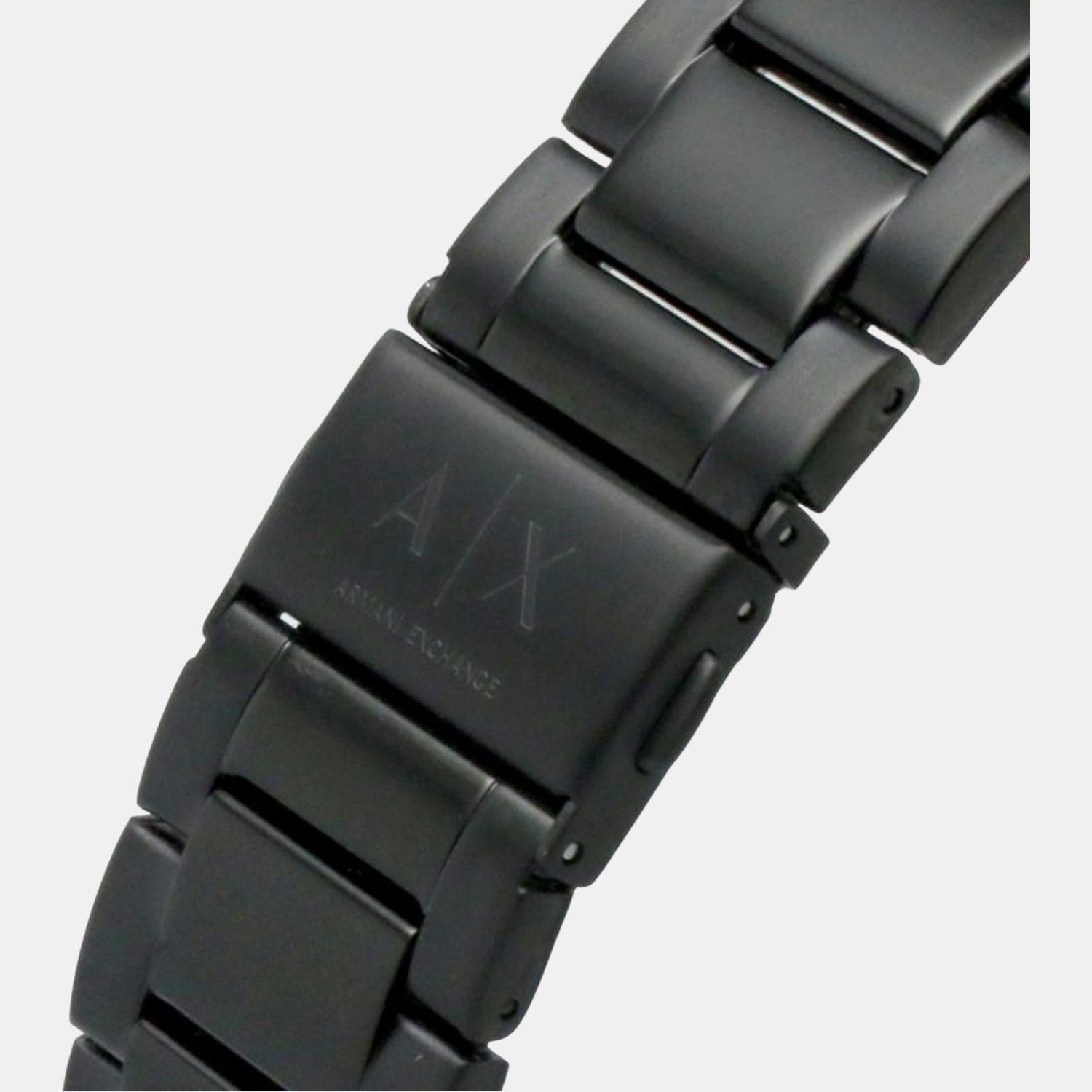 Armani Exchange Male Black Analog Stainless Steel Watch Armani