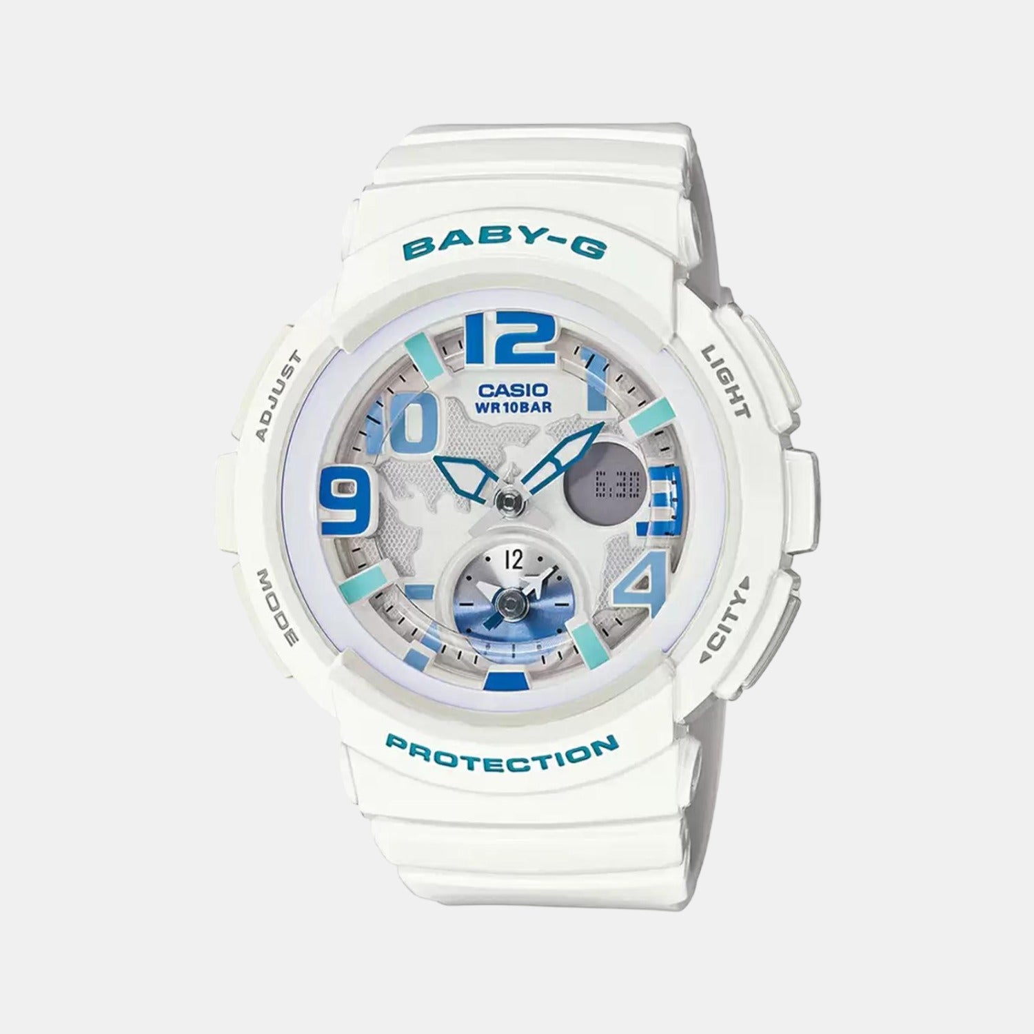 Casio Rectangular Two Tone Analog-Digital watch