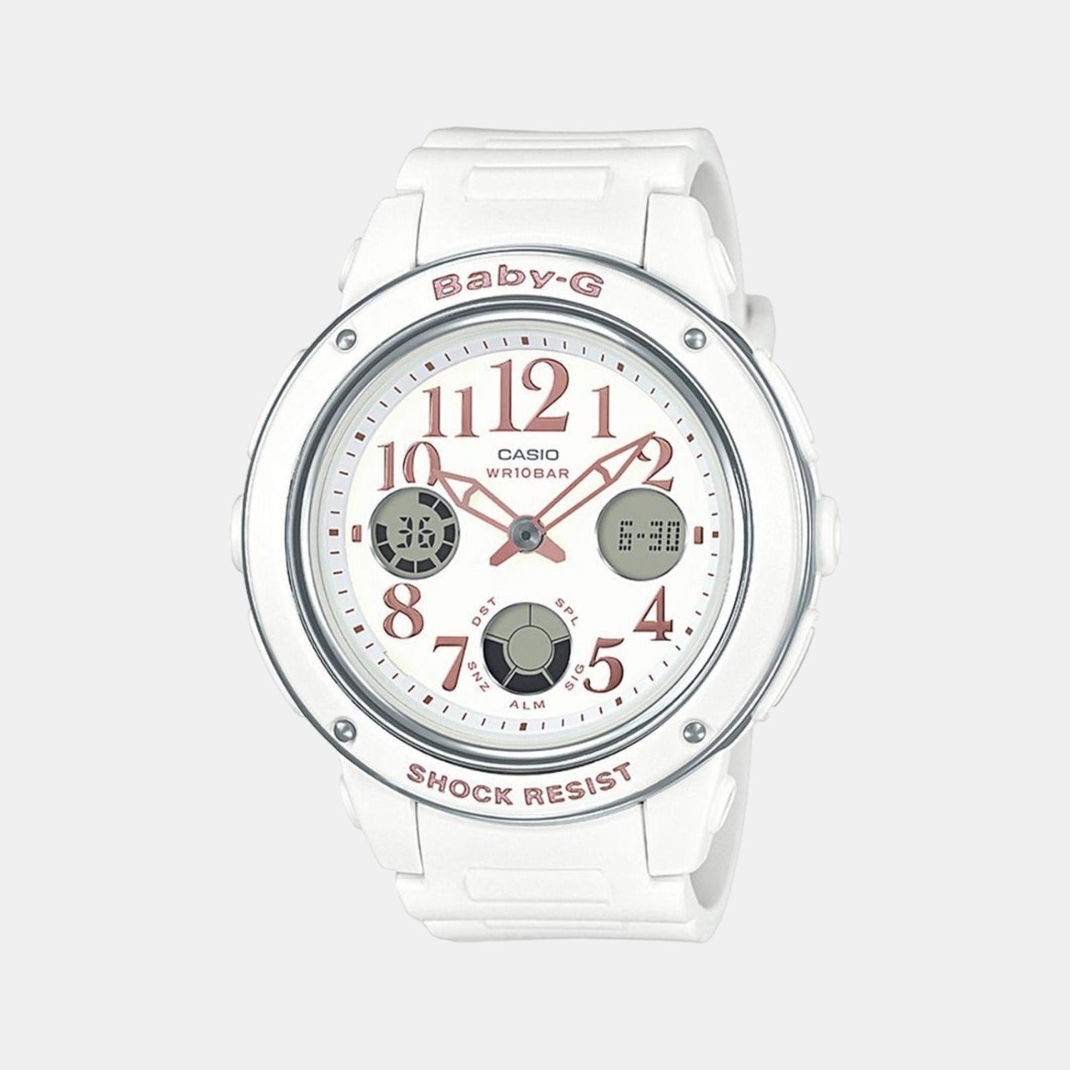 Casio Round White Analog watch