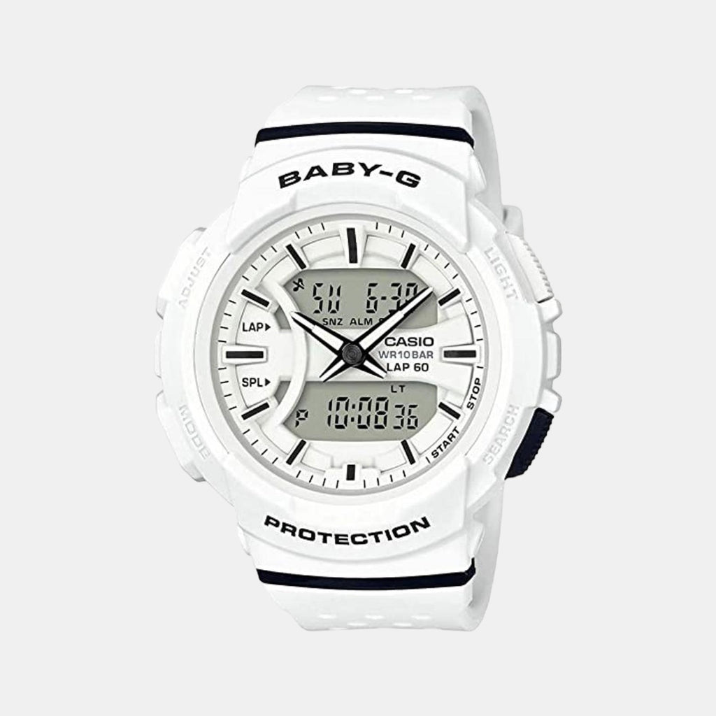 Casio Round White Analog-Digital watch