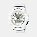 Casio Round White Analog-Digital watch