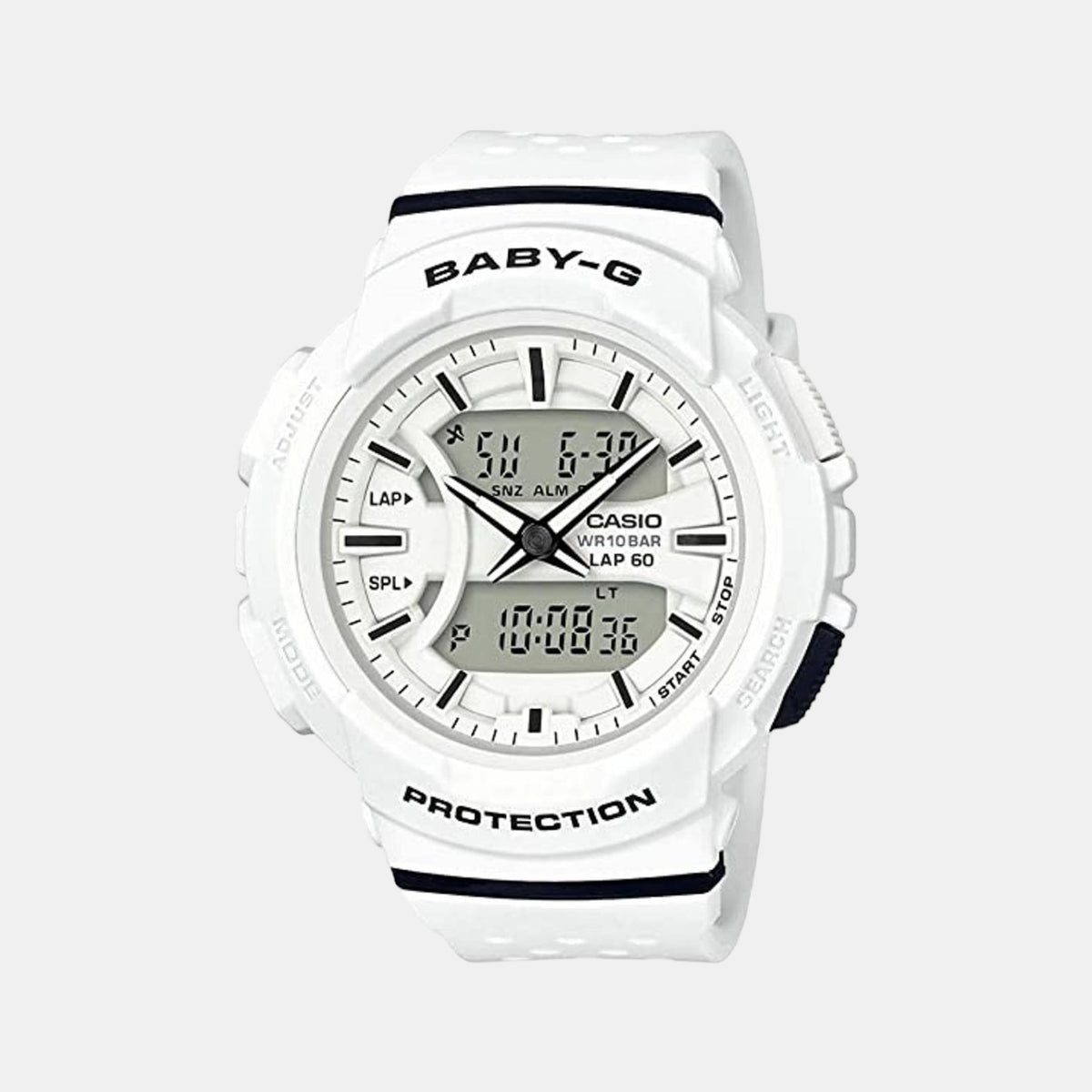 Casio Round White Analog-Digital watch