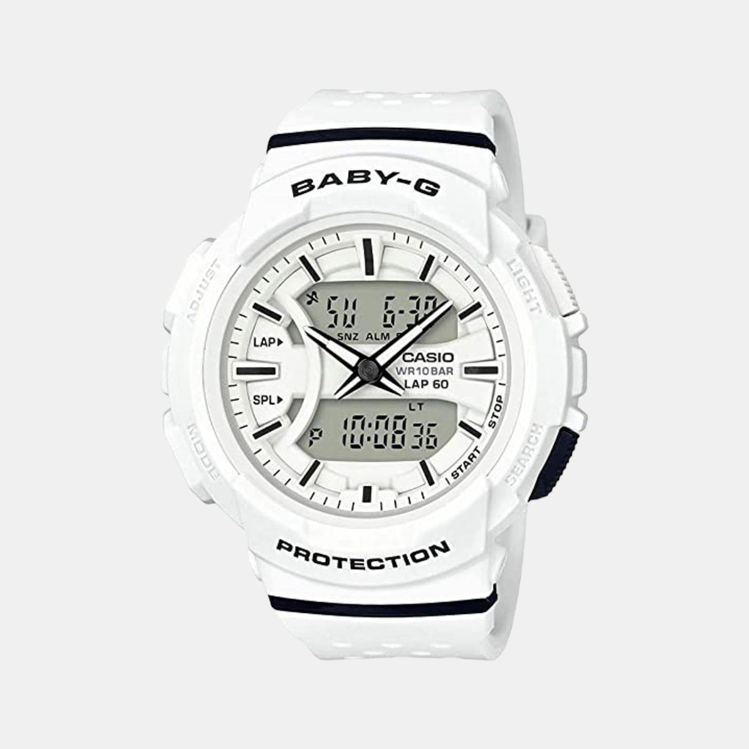 Casio Round White Analog-Digital watch