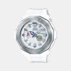Casio Round Silver Analog-Digital watch