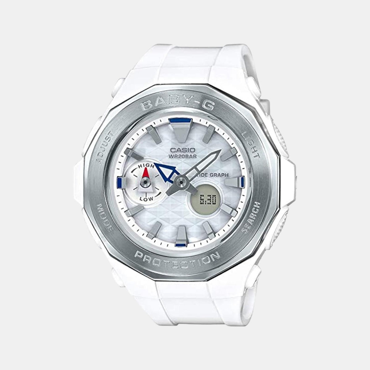 Casio Round Silver Analog-Digital watch