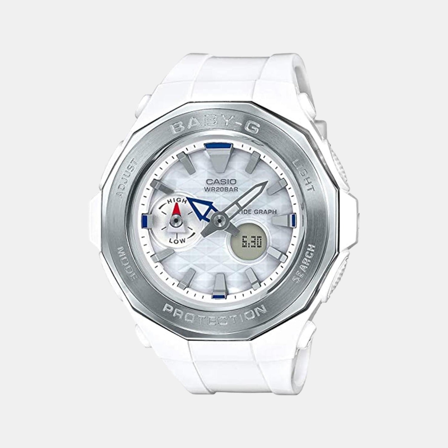 Casio Round Silver Analog-Digital watch