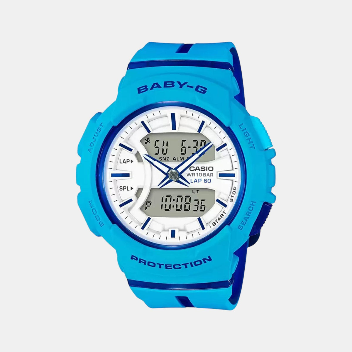 Casio Round White Analog-Digital watch