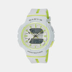 Casio Round White Analog watch
