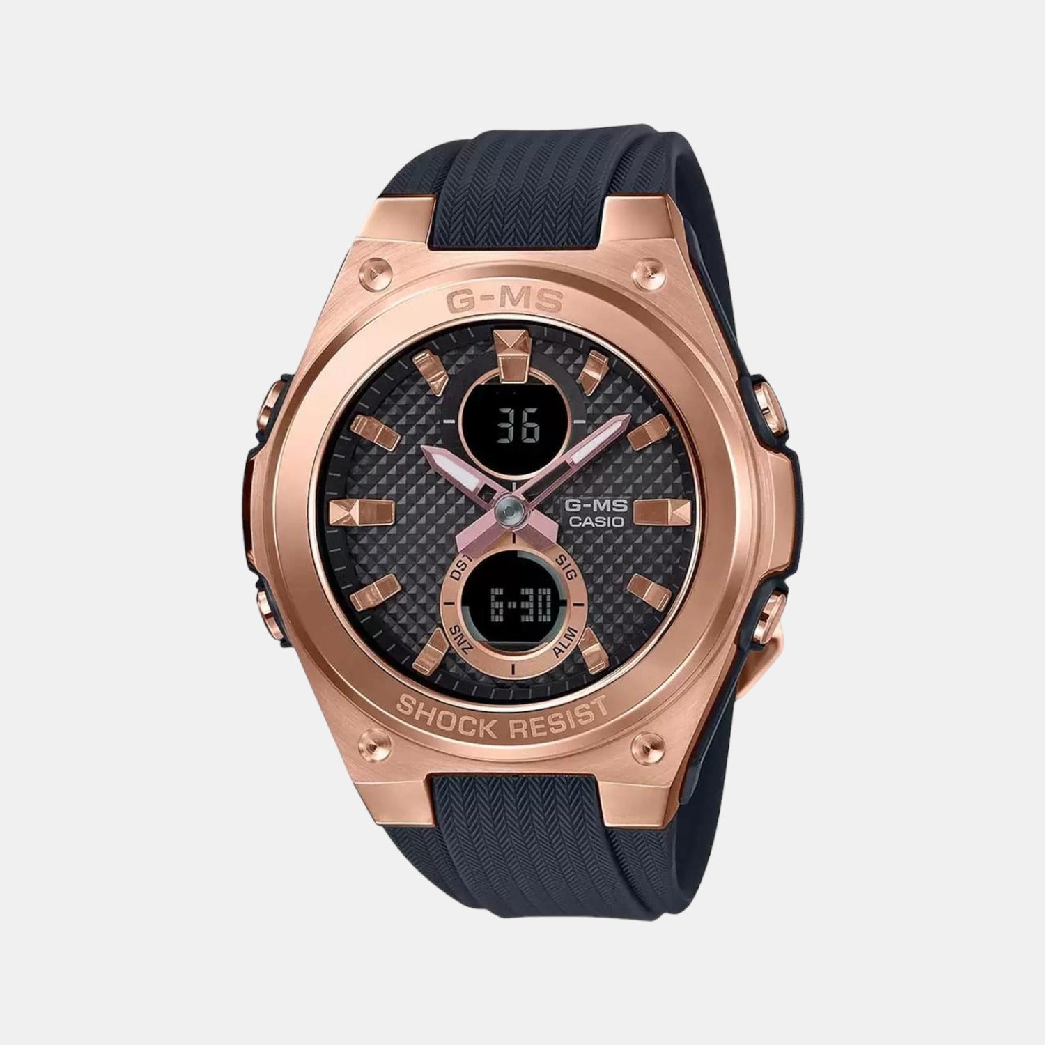 Baby g black hot sale and rose gold