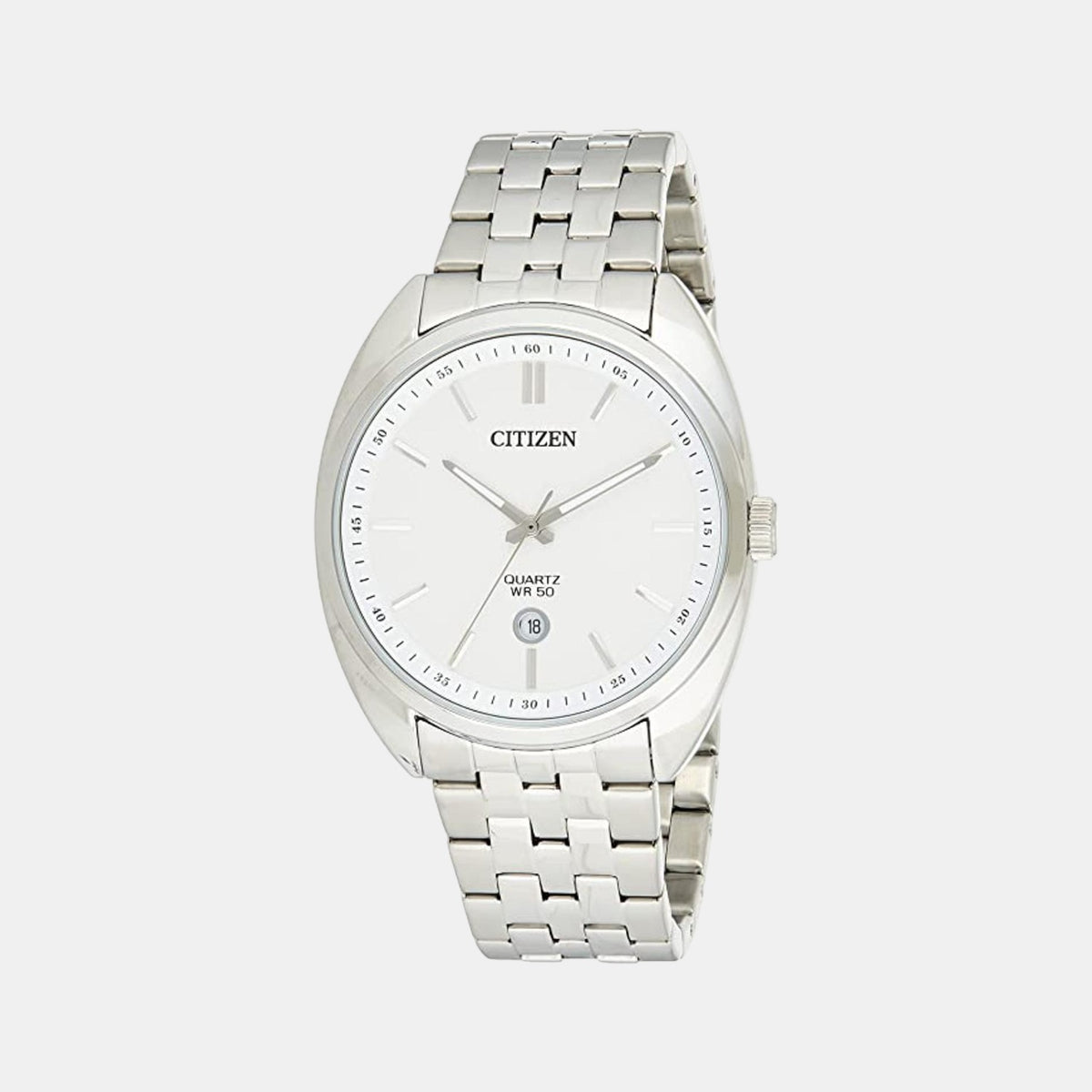 Men Quartz Beige Dial Analog Stainless Steel Watch BI5090-50A