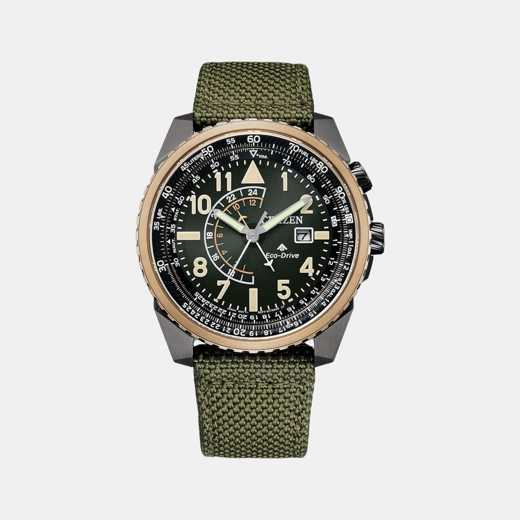 Citizen Round Green Chronograph watch