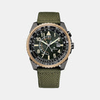 Citizen Round Green Chronograph watch
