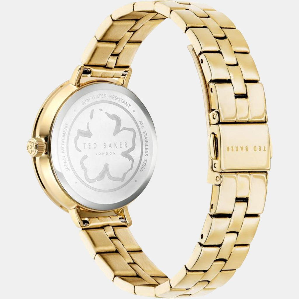 Ted Baker Women Round Gold watch