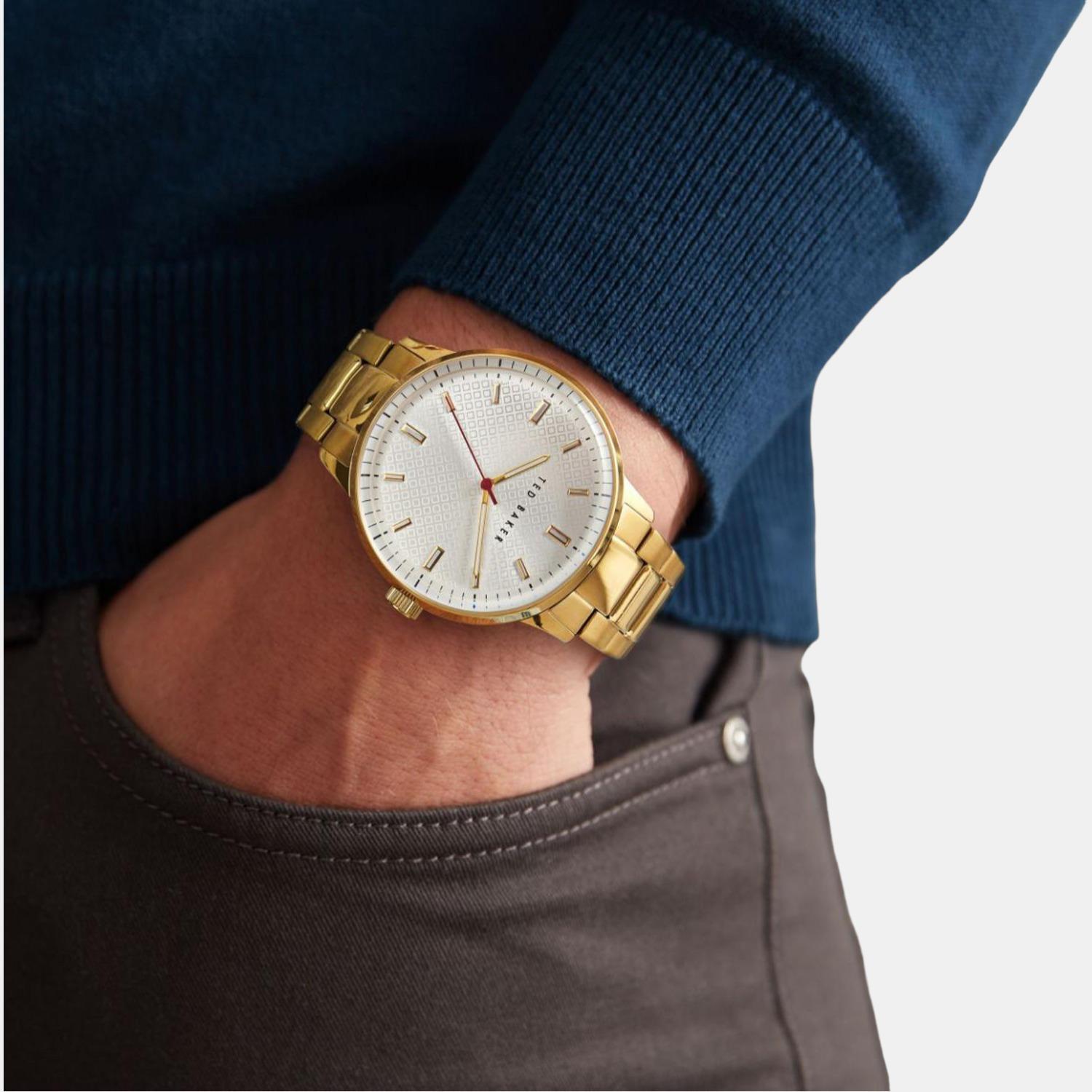 Ted Baker Men Round Silver watch