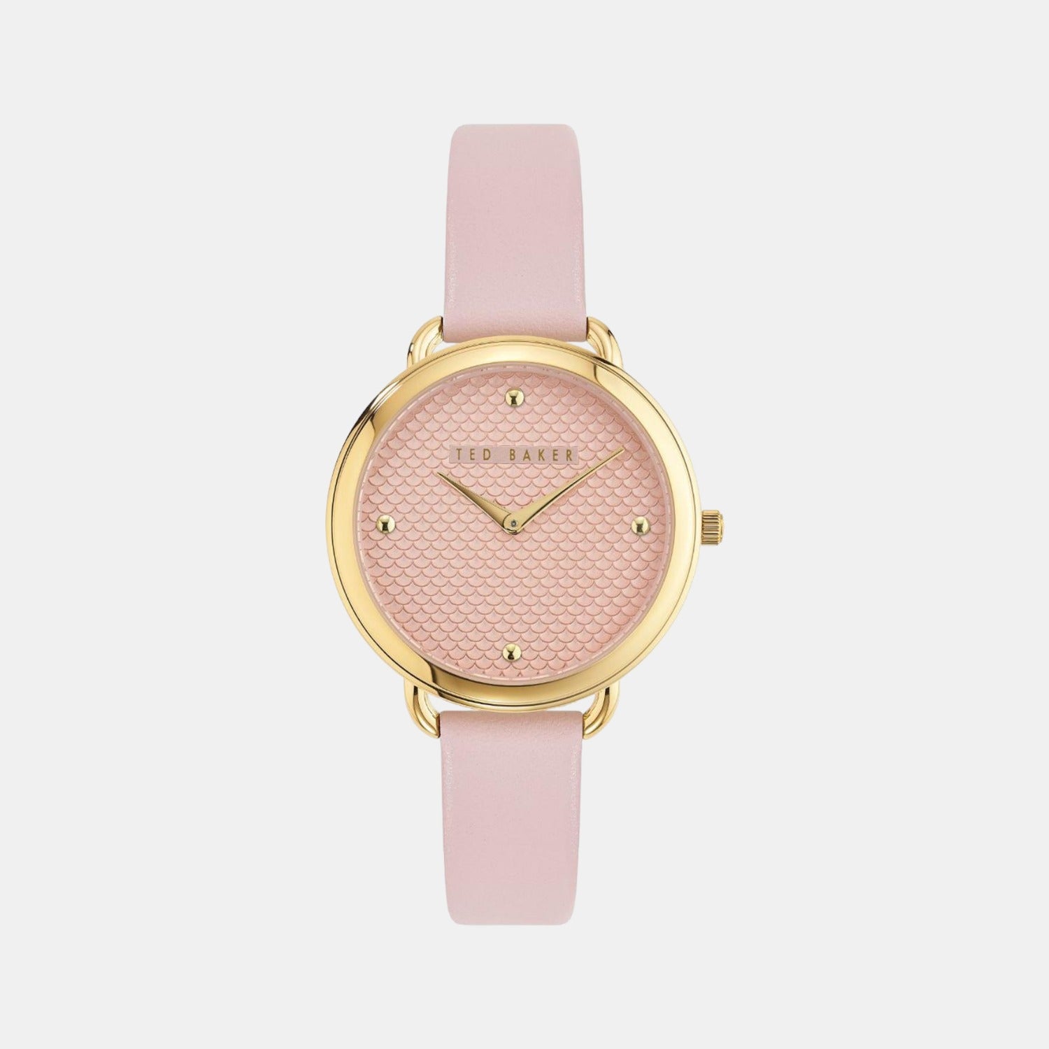 Ted Baker Female Pink Analog Leather Watch Ted Baker Just In Time