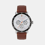 Ted Baker Round Silver Chronograph watch
