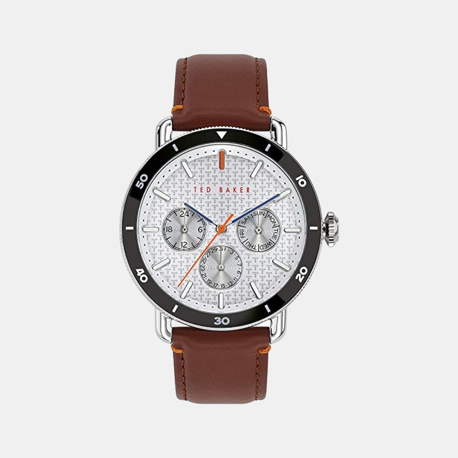 Ted Baker Round Silver Chronograph watch