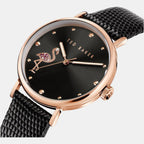 Ted Baker Women Round Black watch