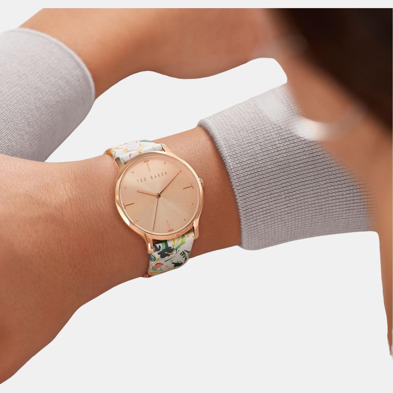 Ted Baker Women Round Black watch