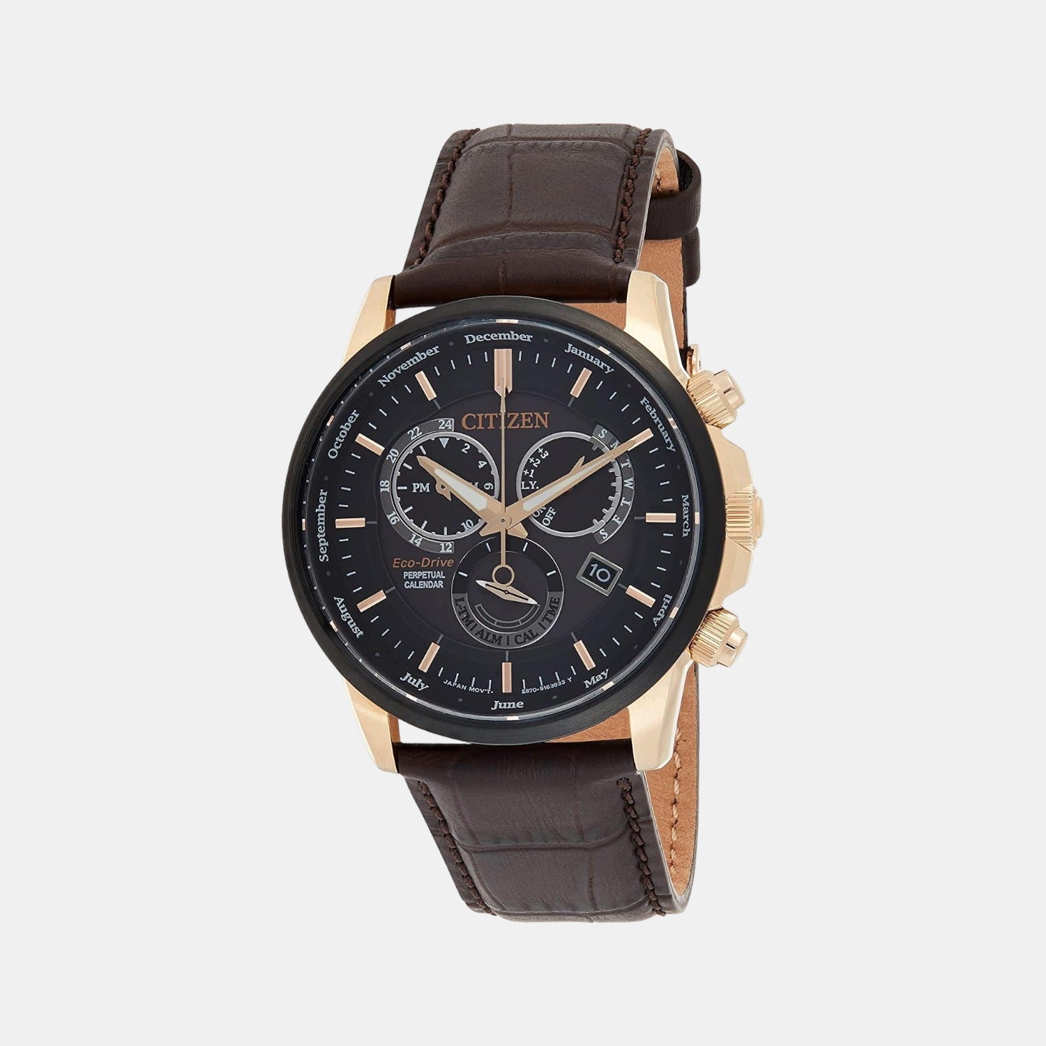 Citizen eco drive clearance calibre 8700 leather strap