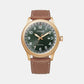 Male Green Analog Leather Watch BM7483-15X