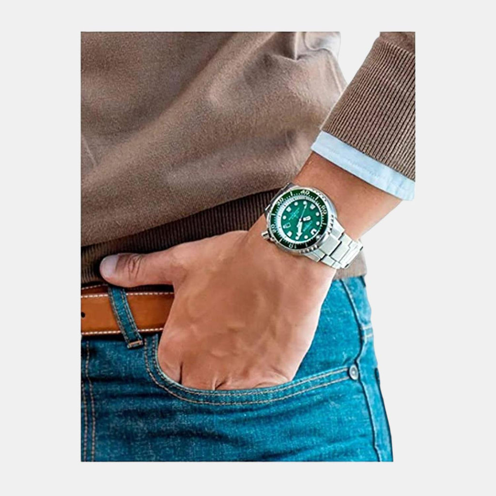 Citizen Men Round Green watch