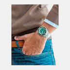 Citizen Men Round Green watch