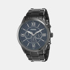 Fossil Round Blue Chronograph watch