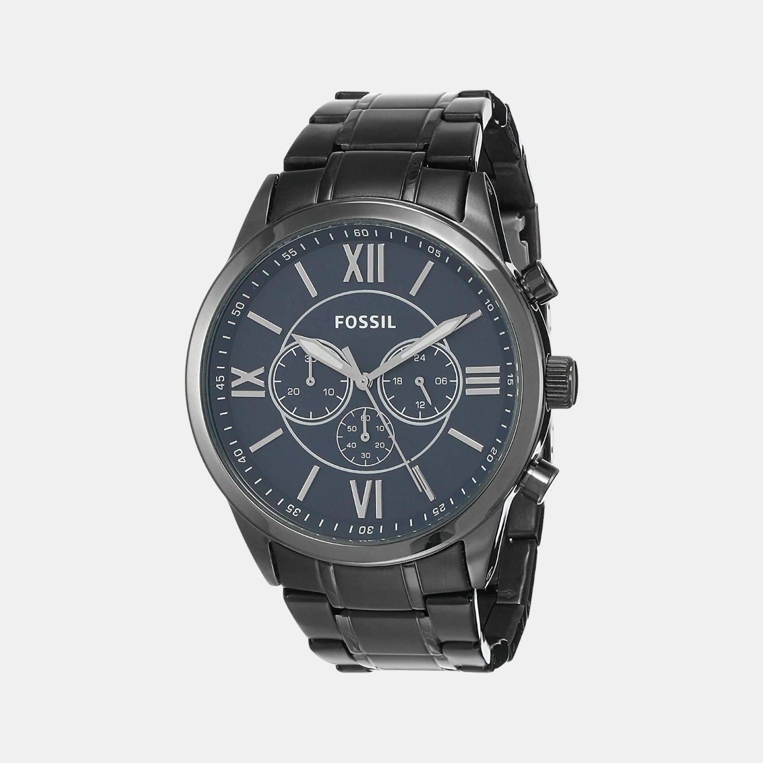Fossil Round Blue Chronograph watch