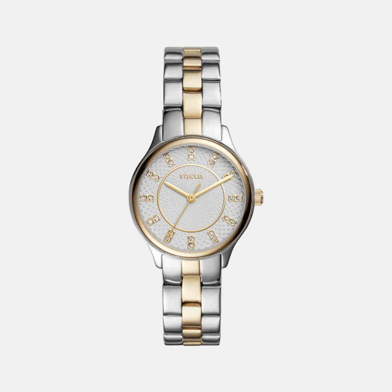 Fossil Round Silver Analog watch
