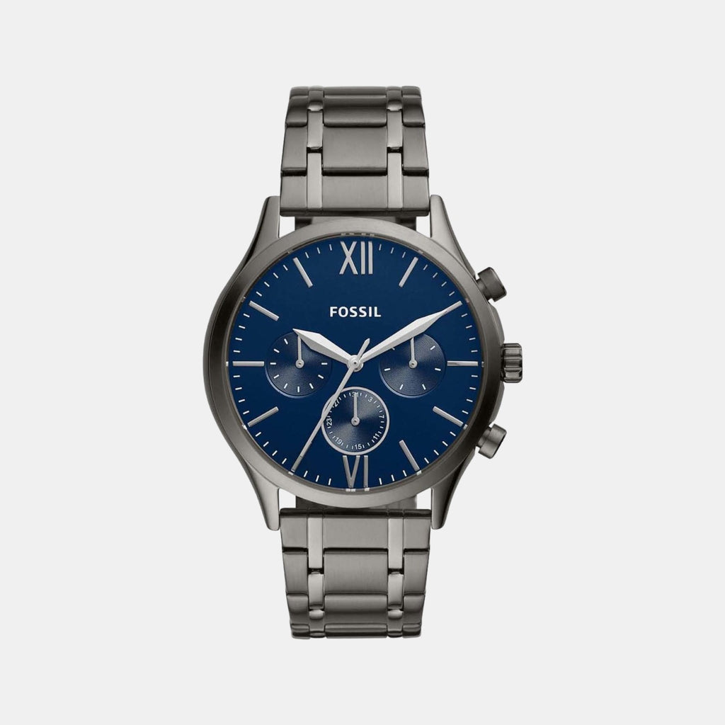 Fossil Round Blue Chronograph watch