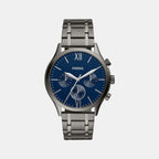 Fossil Round Blue Chronograph watch