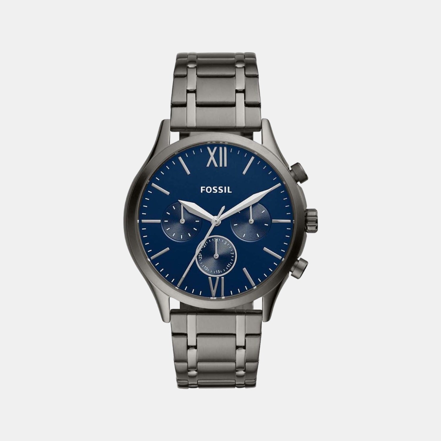 Fossil Round Blue Chronograph watch