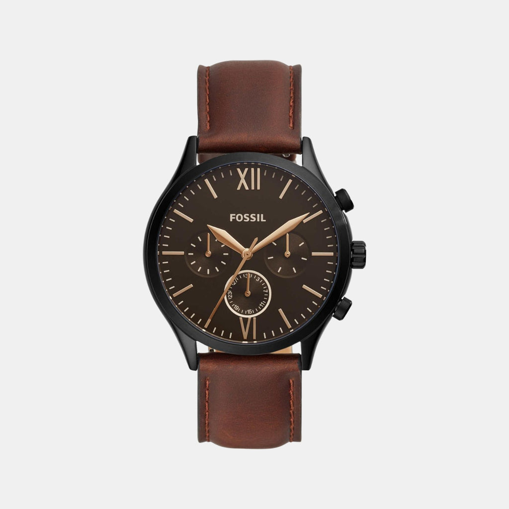 Fossil Round Black Chronograph watch