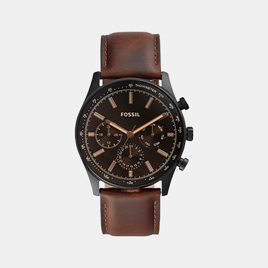 Fossil Round Black Multi-Function watch