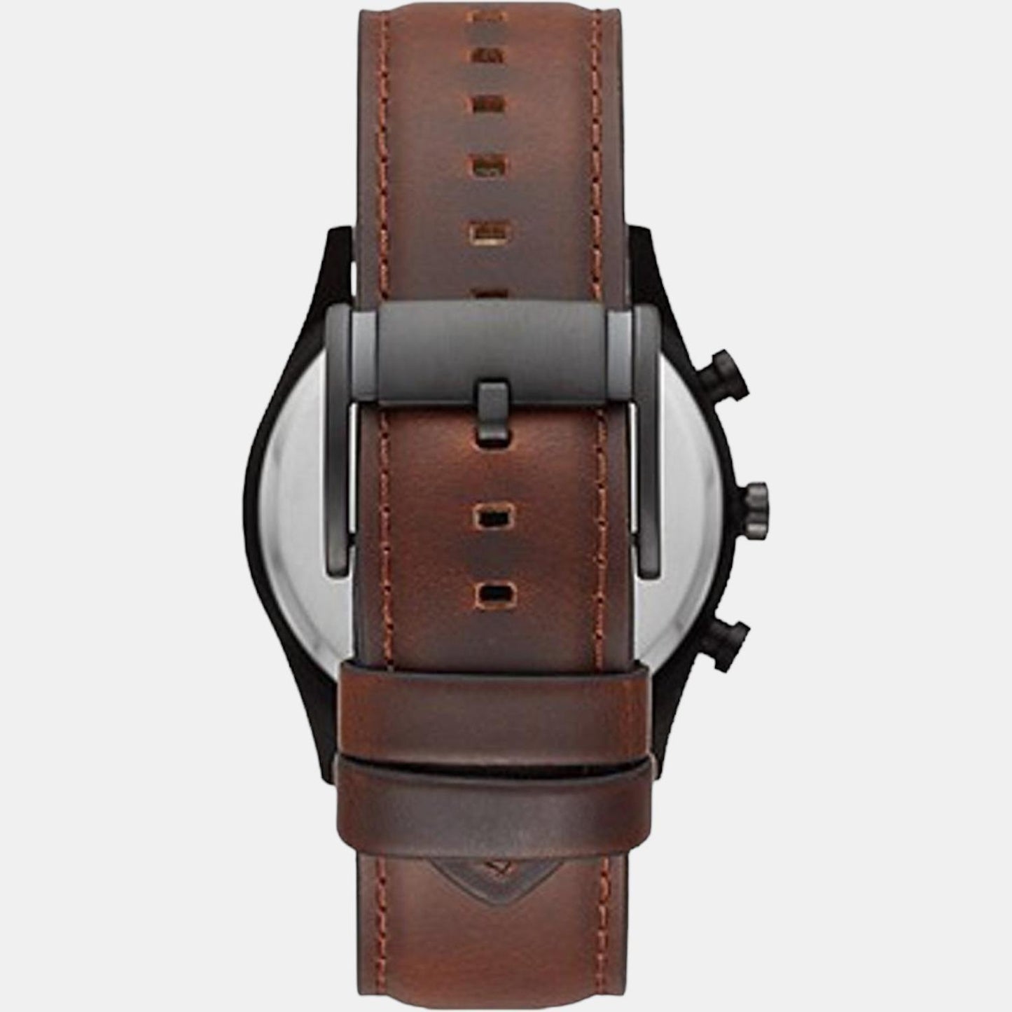 Male Black Leather Chronograph Watch BQ2457