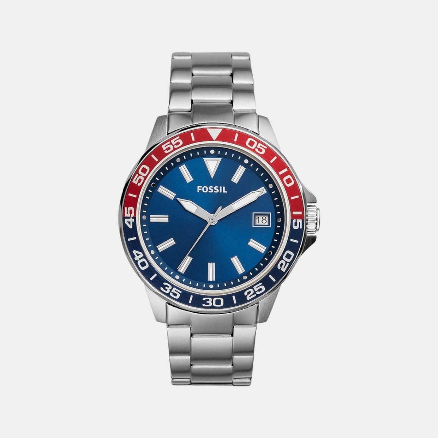 Male Blue Analog Stainless Steel Watch BQ2505