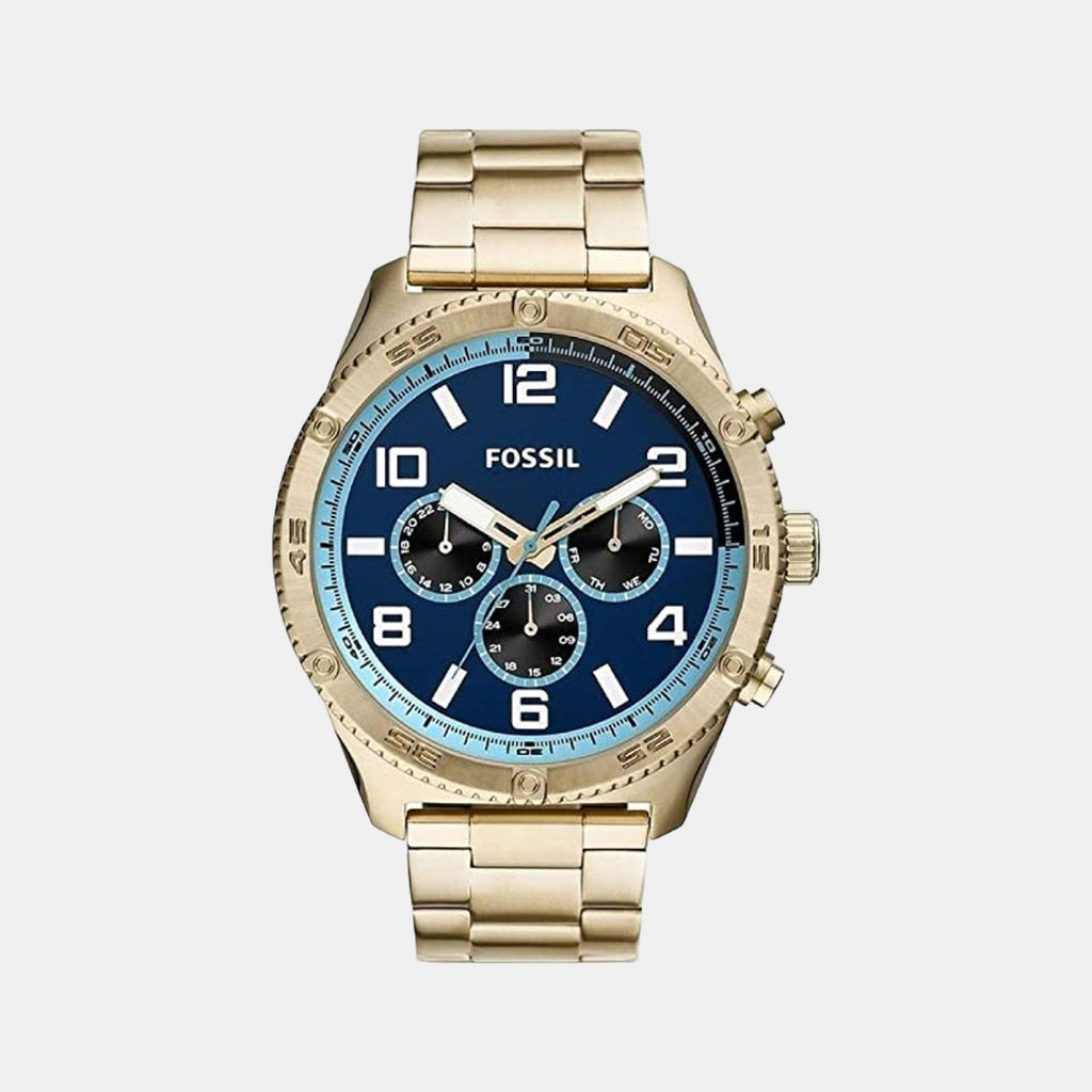 Fossil Round Blue Chronograph watch