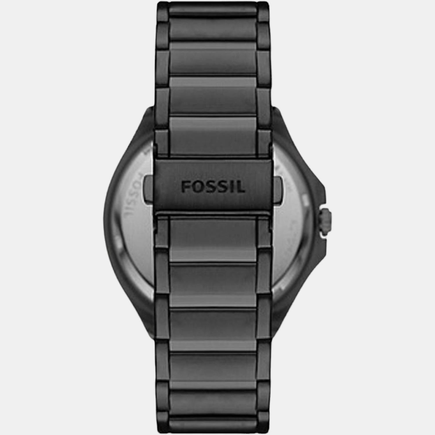 Fossil Men Round Black watch