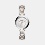 Fossil Round Silver Analog watch
