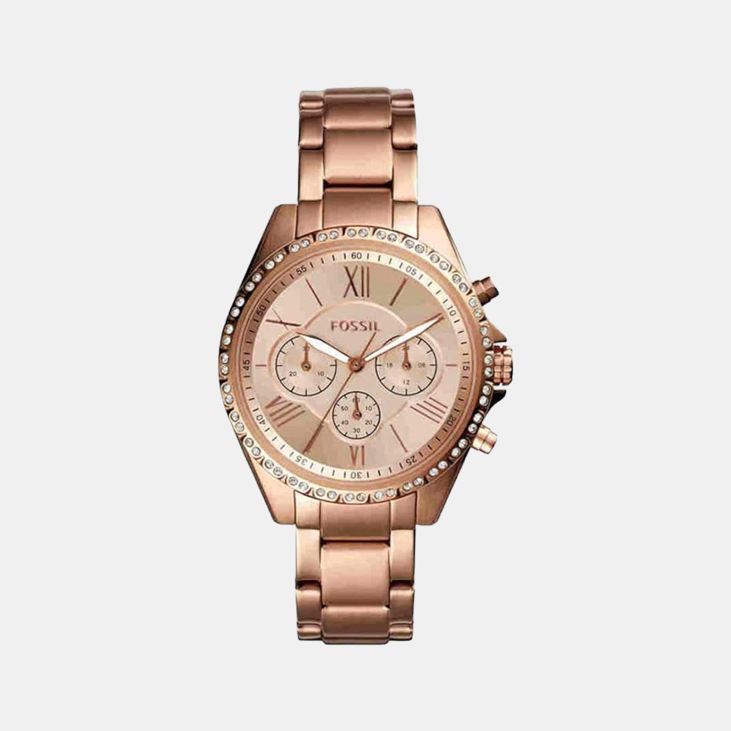 Fossil Round Rose Gold Chronograph watch