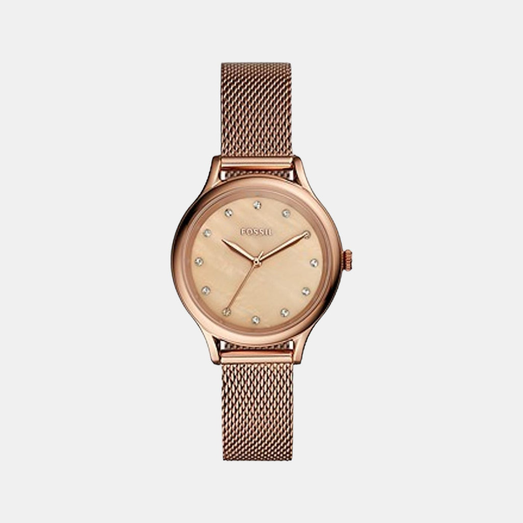 Fossil Round Rose Gold Analog watch